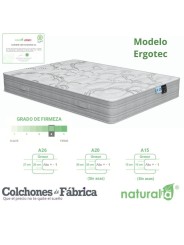 Colchón Ergotec de Naturalia | Colchonesdefabrica.com