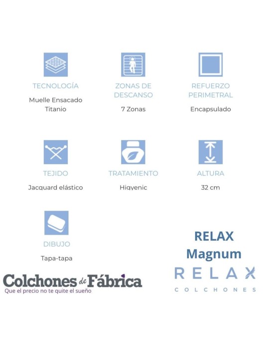 OFERTA: 50% descuento en colchón RELAX MAGNUM