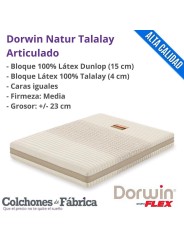 COLCHÓN DORWIN NATUR TALALAY ARTICULADO
