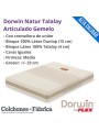 COLCHÓN DORWIN NATUR TALALAY ARTICULADO GEMELO