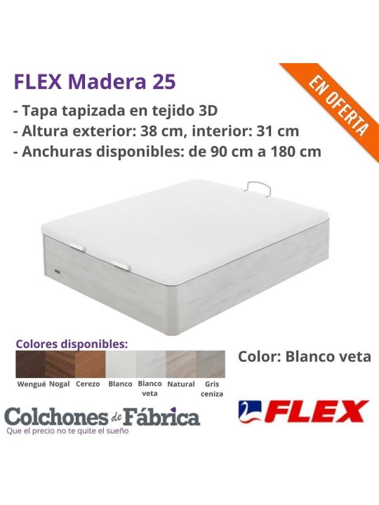 CANAPÉ ARCÓN ABATIBLE FLEX MADERA 25 CANAPÉ ARCÓN ABATIBLE FLEX MADERA 25