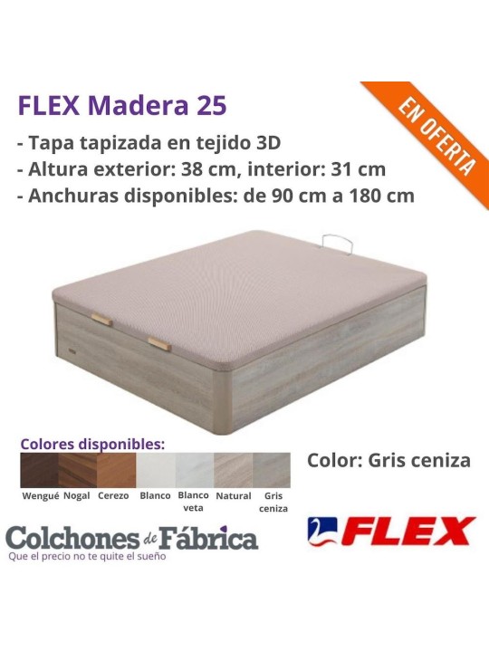 CANAPÉ ARCÓN ABATIBLE FLEX MADERA 25 CANAPÉ ARCÓN ABATIBLE FLEX MADERA 25