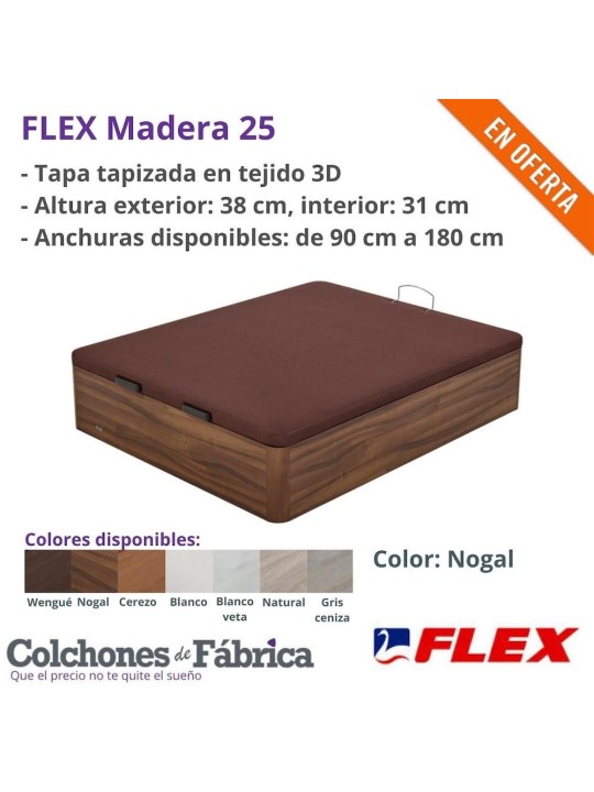 CANAPÉ ARCÓN ABATIBLE FLEX MADERA 25 CANAPÉ ARCÓN ABATIBLE FLEX MADERA 25