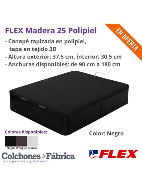 Elegante Canapé Arcón de FLEX, tapizado en polipiel