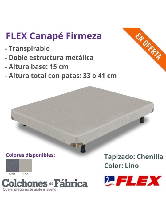 Canapé FLEX Firmeza, mítica y elegante base de FLEX