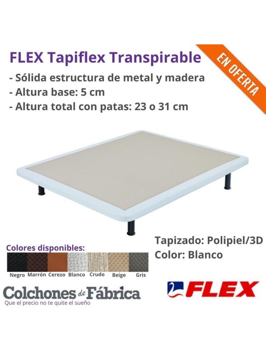 FLEX TapiFlex Base Tapizada Transpirable, da estabilidad a tu colchón de muelles FLEX TapiFlex Base Tapizada Transpirable, da estabilidad a tu colchón de muelles