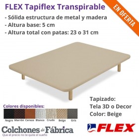 Destruir Calificación Adaptar FLEX TapiFlex Base Tapizada Transpirable, da estabilidad a tu colchón de  muelles