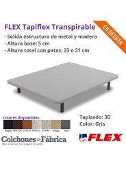 FLEX TapiFlex Base Tapizada Transpirable, da estabilidad a tu colchón de muelles