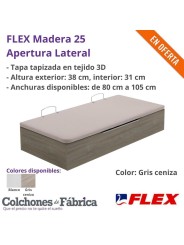 CANAPÉ ARCÓN ABATIBLE FLEX MADERA 25 APERTURA LATERAL