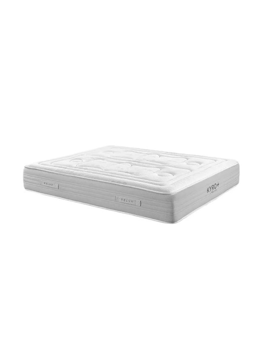 Relax Kyro Plus: soporte ergonómico y frescor con muelles Tecnum y Visco Gel.”