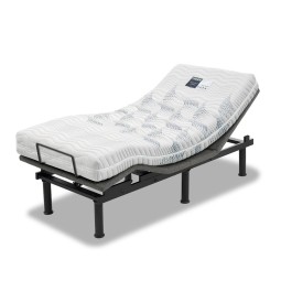 Pack ahorro Flex: Cama articulada eléctrica Flexadapt con colchón Teknia Visco de 90x190 cm.