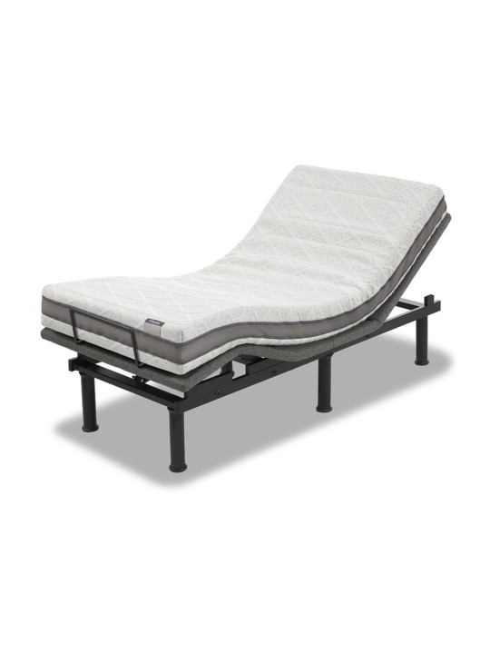 Pack de descanso premium Flex: Cama articulada a motor Flexadapt y colchón viscoelástico Garbí Visco Art.