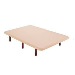 Base tapizada Tapirelax Ares en color beige con tejido técnico 3D transpirable y esquinas redondeadas.