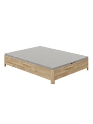 Canapé de madera Relax New Avant cerrado con tapa técnica tapizada en tejido 3D transpirable gris