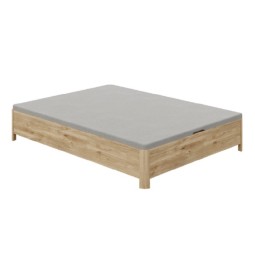 Canapé de madera Relax New Avant cerrado con tapa técnica tapizada en tejido 3D transpirable gris