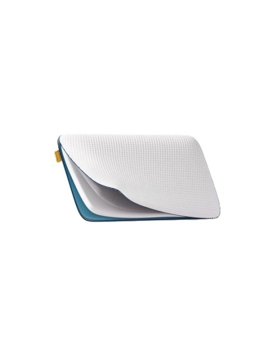 Funda transpirable de la almohada Emma Original Cooling Adapt abierta mostrando sus tres bloques independientes.