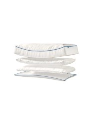 Estructura interna por capas expandidas de la almohada de microfibra Emma Original Confort.