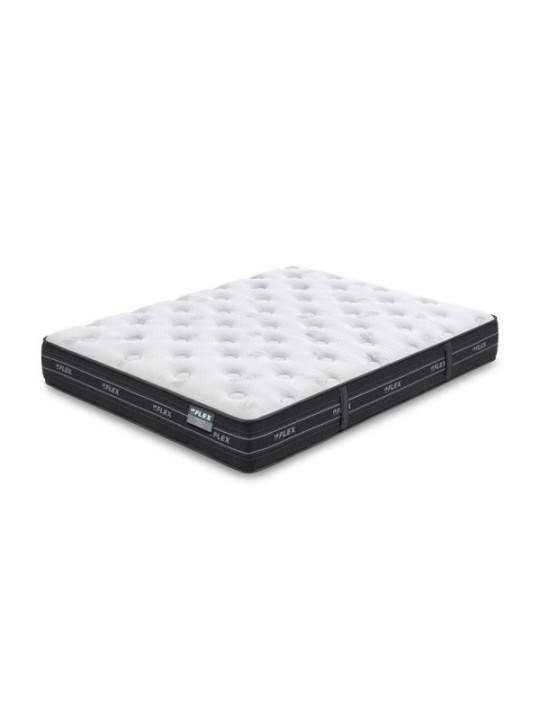Colchón Flex Nube Visco: muelles ensacados y viscoelástica para adaptabilidad, frescor y descanso reparador.