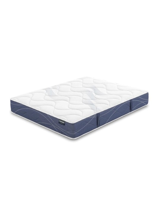 Colchón Flex Habana: muelles continuos Multielastic® y viscoelástica para firmeza, frescor y un descanso ergonómico.