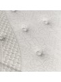 Detalle del Tejido Stretch Lino de fibra natural en la superficie del colchón Biosoja