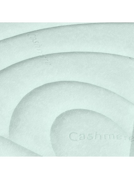 Detalle de la tapicería del topper desenfundable del colchón Green Planet Naturalia