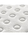 Detalle del acolchado ergonómico y tejido técnico Stretch X-Cool del colchón Origen Nube Hybrid Premium.