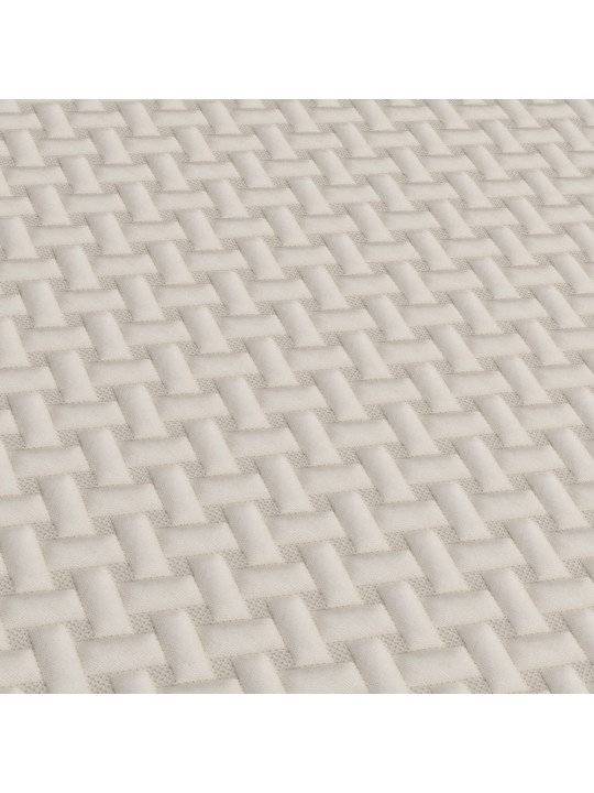 Detalle de la tapicería en Tejido Stretch bielástico del colchón Sanipedic Naturalia.