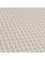 Detalle de la tapicería en Tejido Stretch bielástico del colchón Sanipedic Naturalia.