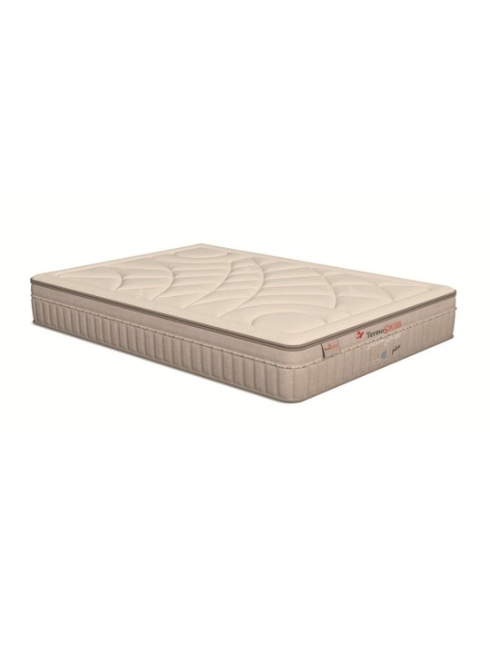Colchón TermoSwiss Plus Naturalia con topper viscoelástico desenfundable y certificado Swiss Quality