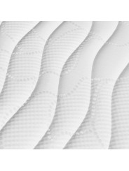 Detalle del tejido Stretch elástico con ondas de acolchado del colchón Dorso Naturalia