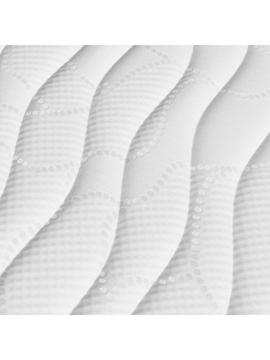 Detalle del tejido Stretch elástico con ondas de acolchado del colchón Dorso Naturalia